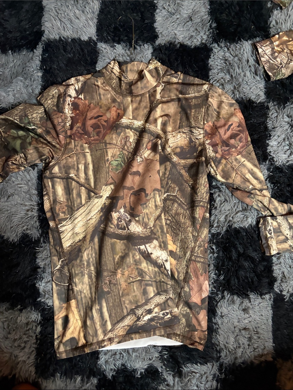 Energy Zone Men’s Camo Long-Sleeve Hunting Shirt - Brown Green